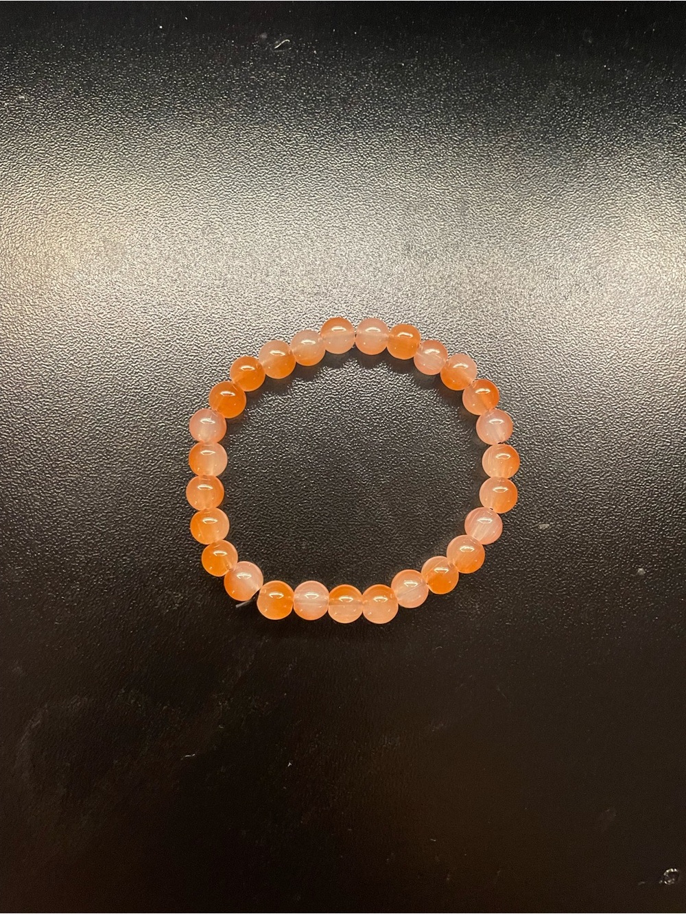 Orange Beaded Stretch Bracelet - Women Jewelry